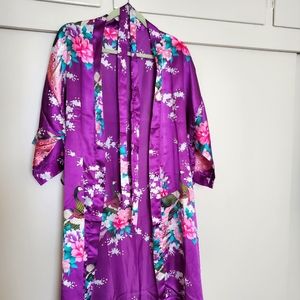 Satin Kimono Robe